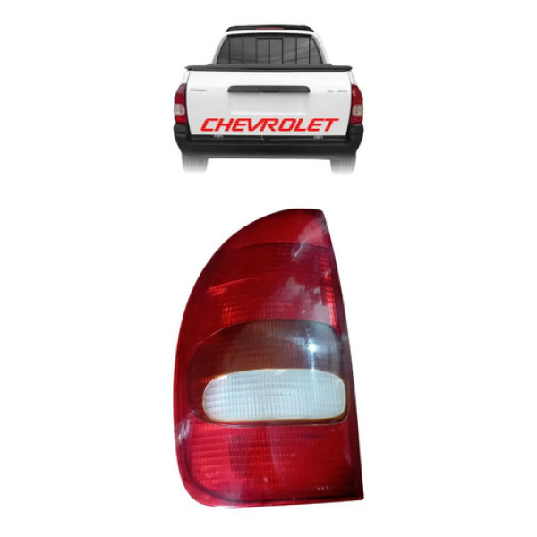 Lanterna Traseira Esquerda Corsa Pick-up 1.6 St 1998 Esquerdo/motorista Vermelho