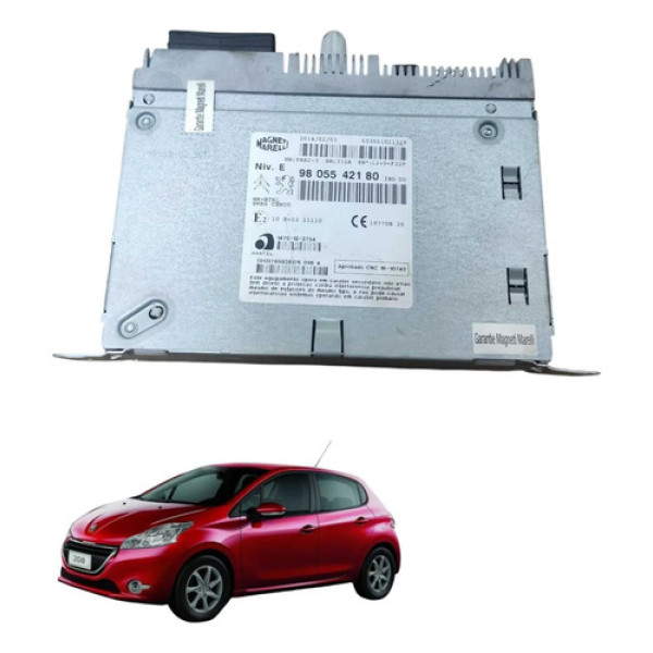 Modulo Central Multimidia Peugeot 208 1.5 8v 2015 2017