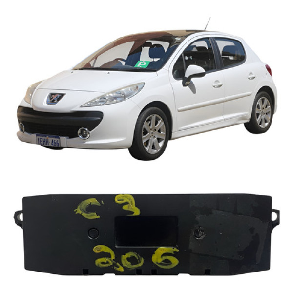 Relogio Hora Digital Painel Peugeot 207 Cx42 Preto