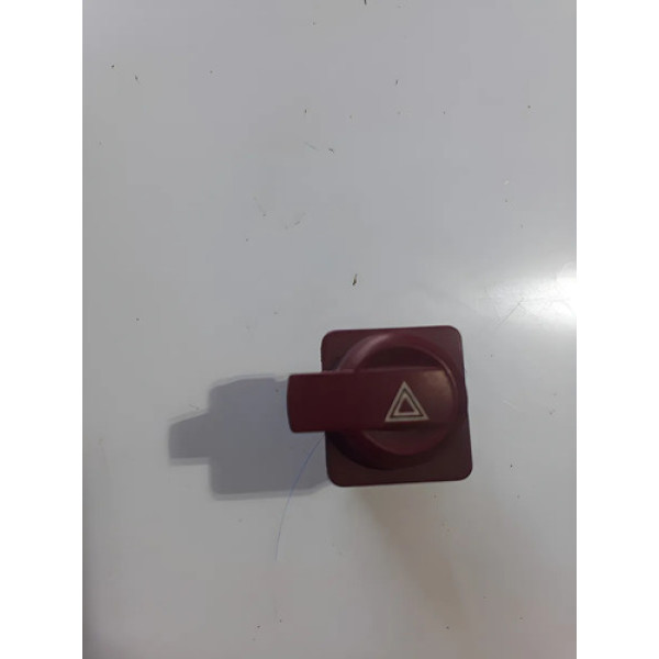 Botão  De Alerta Citroen  C4 Pallas Cx243 Vermelho Vermelho