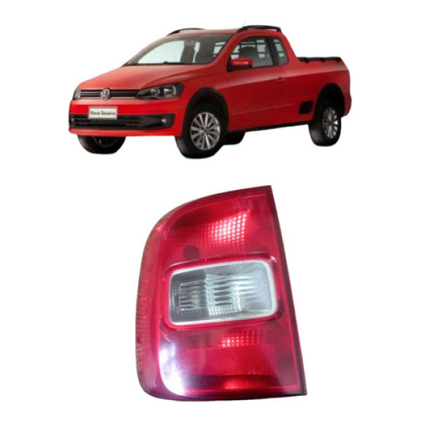 Lanterna Traseira Esquerda Saveiro G5 G6 1.6 2013-2016 Esquerdo/motorista Vermelha