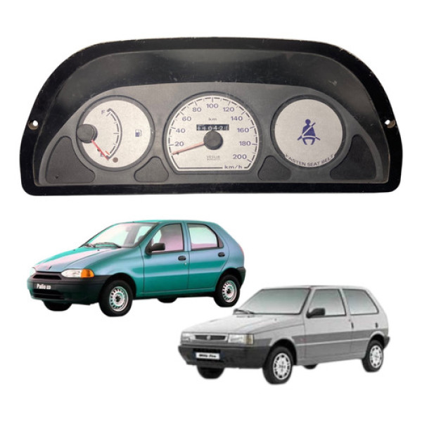 Painel Instrumento Fiat Palio Uno 2000/2004 Cx486 Preto