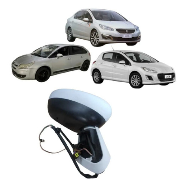 Retrovisor Elétrico Esq Peugeot 308 408 C4 2012 2020 Cx222