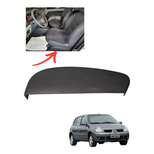 Moldura Banco Motorista Lado Esquerdo  Clio 2000/2005 Cx511 Cinza