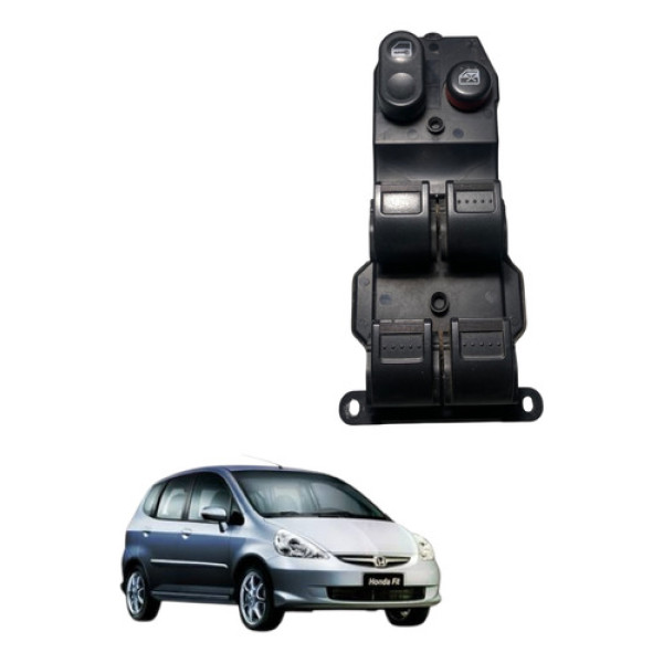 Botão Vidro Elétrico Dianteiro Esquerd Honda Fit 04/08 Cx150