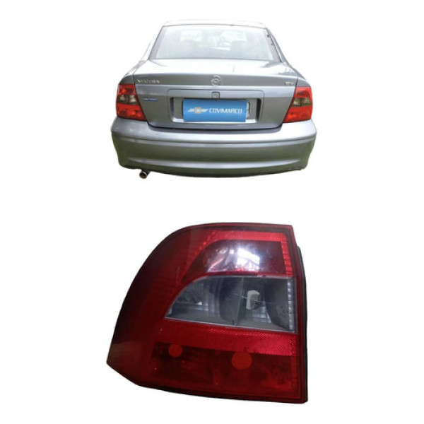 Lanterna Traseira Esquerda Vectra 2.2 16v 2000 A 2005 Esquerdo/motorista Vermelha