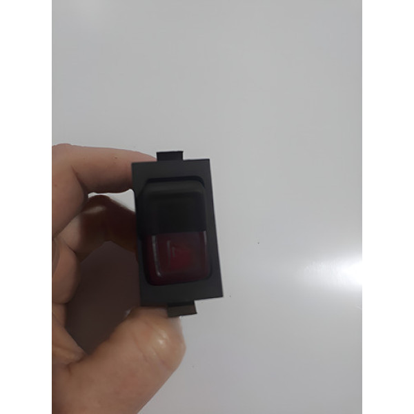 Botão  Pisca Alerta Vw Parati Voyage  88/94 Cx243 Preto