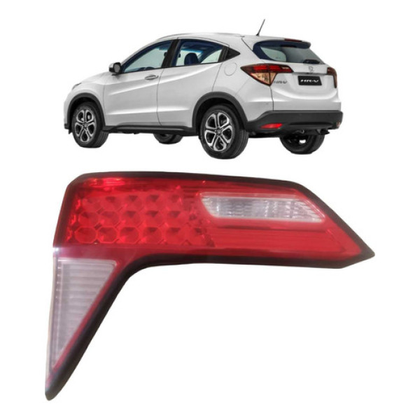 Lanterna Tampa Traseira Esquerda Honda Hrv 2015 16 17 18 19 Esquerdo/motorista Vermelha