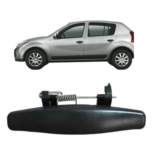 Maçaneta Traseira Esquerda Renault Sandero 2009 Traseira