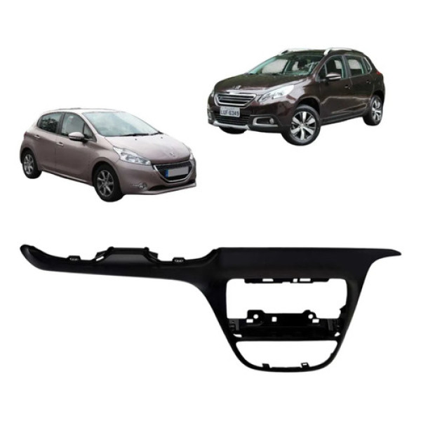 Moldura Central Painel Peugeot 208 2008 2015-2019 9800865577