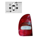 Lanterna Traseira Esquerda Corsa Pick-up 1.6 St 1998 Esquerdo/motorista Vermelho