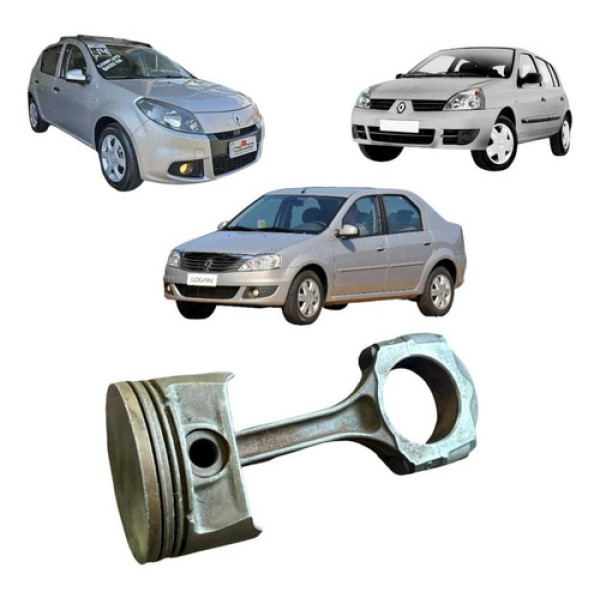 Biela E Pistão Motor K7m Renault Sandero Logan Symbol 1.6 8v