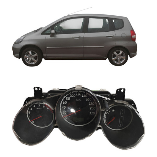 Painel Instrumento Automático Honda Fit 2008 Cx471 Preto