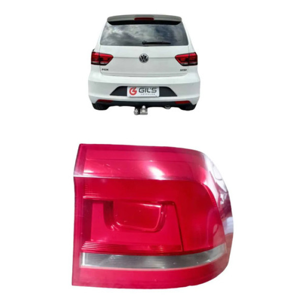 Lanterna Traseira Direita Fox 2014 A 2018  Direito/passageiro Vermelho