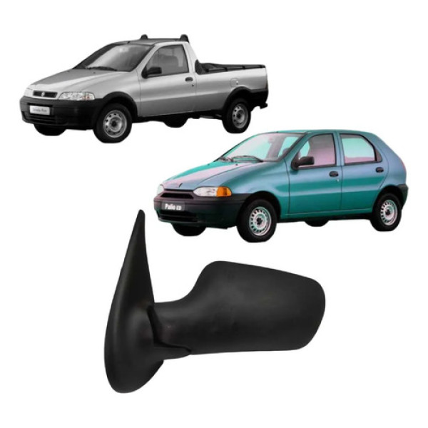 Retrovisor Manual Esquerdo Fiat Palio Strada 1996 2000 Cx281