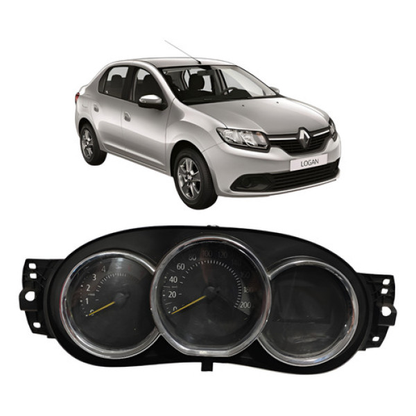Painel Instrumentos Renault Logan 2018 Cx480 Preto