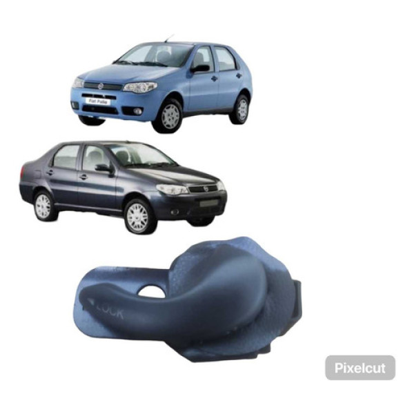 Macaneta Interno Traseira Dir Fiat Palio Siena 2003 A 2006 Preto Traseira