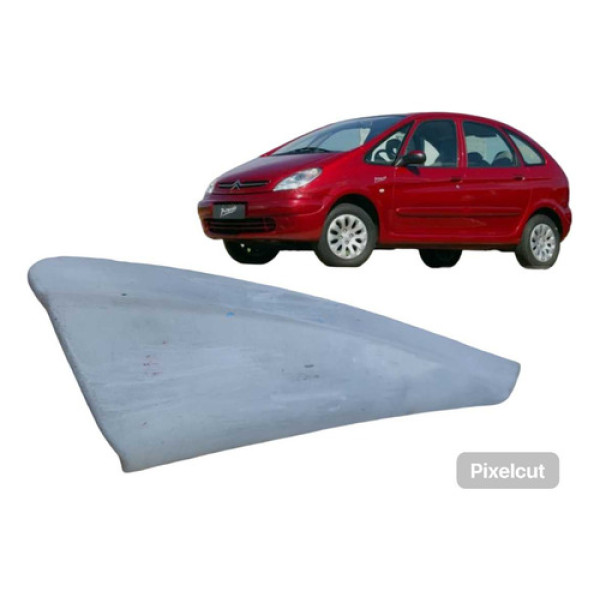 Moldura Interna Retrovisor Citroen Picasso 2003 A 2010 Cinza