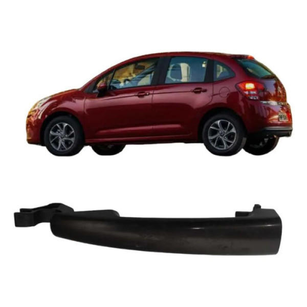 Maçaneta Externa Traseira Esquerda Citroen C3 2010 A 2018 Traseira