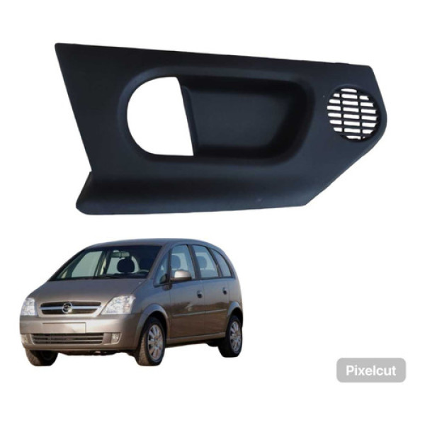 Moldura Maçaneta Tras Esq Gm Meriva 2003 2011 Cinza-escuro Traseira
