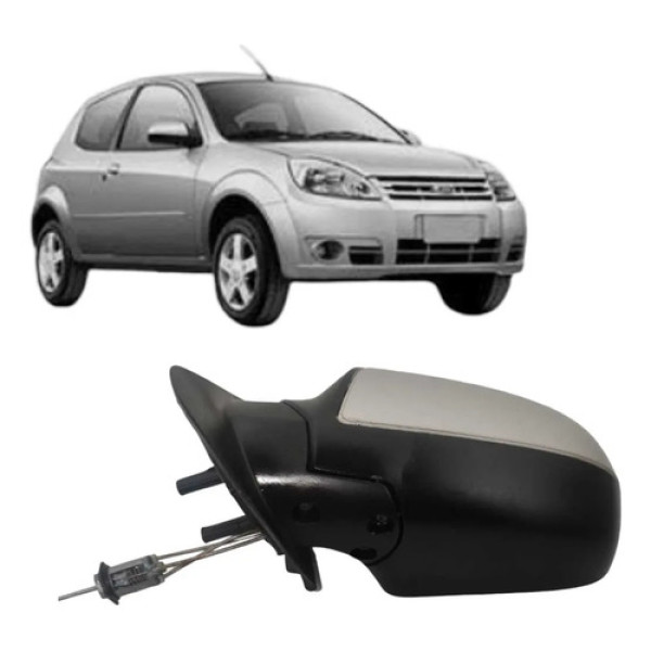 Retrovisor Manual Esquerdo Ford Ka 2008 A 2013 Cx355