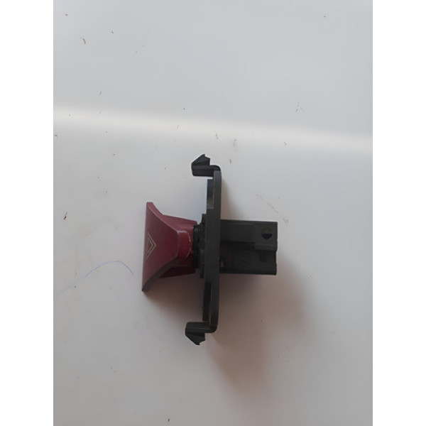 Botão  Pisca Alerta  Citroen  C4 Cx243 Vermelho