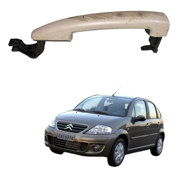 Maçaneta Externa Esquerda Citröen C3 2007/2012 Cx523 Dianteira/traseira
