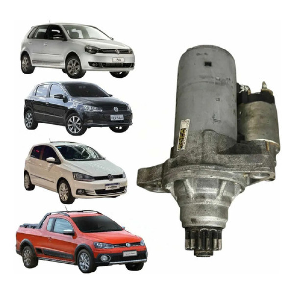 Motor Arranque Volkswagen Saveiro Up Fox Gol Polo 1.0 3cc
