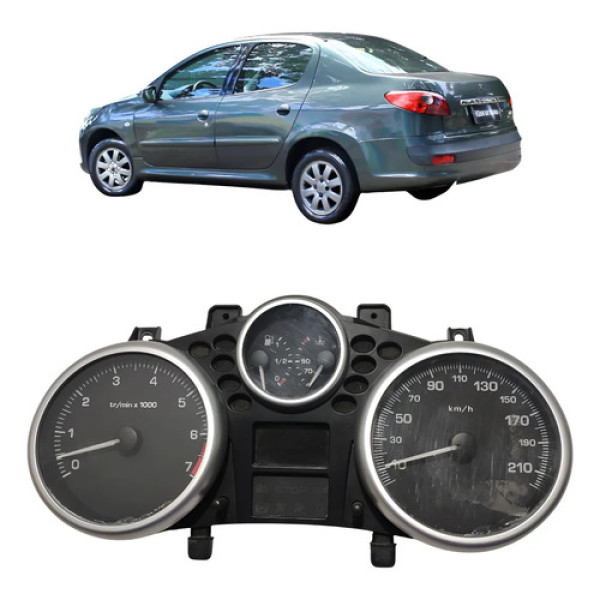 Painel Instrumento Peugeot 207 1.4 2010 Cx471 Preto