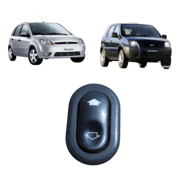 Botão Vidro Elétrico Ford Fiesta Ecosport 04/12 Cx352