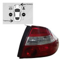 Lanterna Traseira Direita Chevrolet Prisma 1.4 2008 Direito/passageiro Vermelho