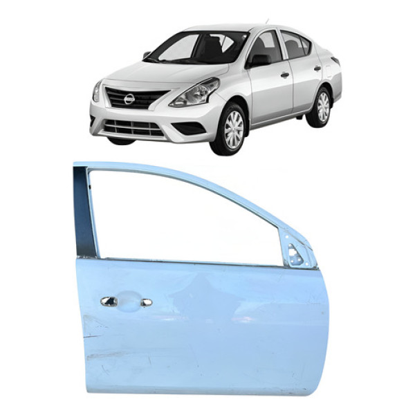 Porta Dianteira Direita Nissan Versa 2014 A 2018 P1 Dianteira Direito Branco