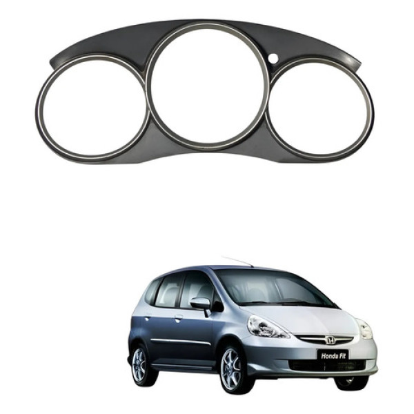Moldura Painel Instrumentos Honda Fit 2003/2008 Cx488 Cinza