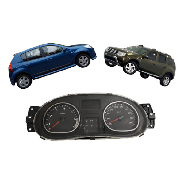 Painel Instrumento Renault Sandero Logan 2009/2018 Cx474 Preto