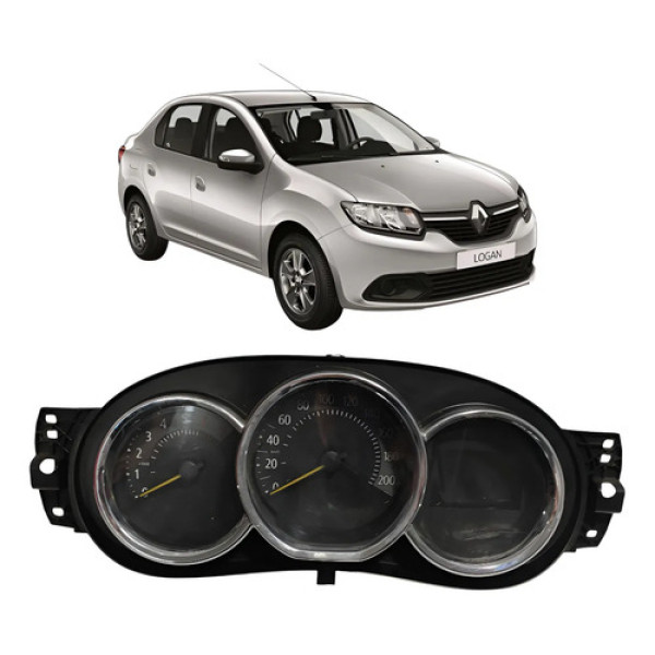 Painel Instrumentos Renault Logan 2018 Cx480 Preto