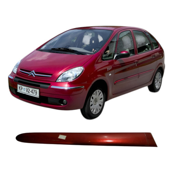 Friso Acabamento Porta Traseira Xsara Picasso P29 Vermelho