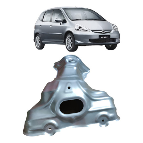 Protetor Defletor Coletor Escape Honda Fit 2003/08 Cx267
