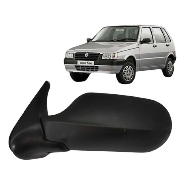 Retrovisor Manual Esquerdo Fiat Uno Fire 2001 2005 Cx280