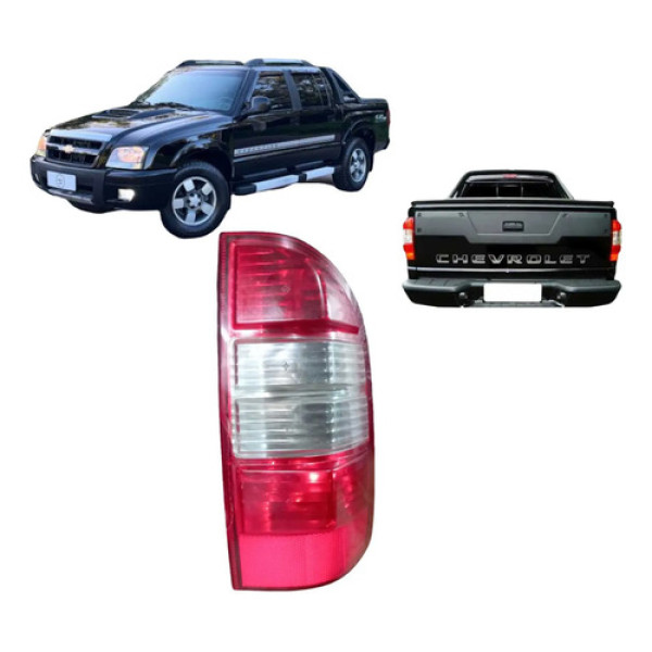 Lanterna Traseira Direita S10 2.8 2008 A 2011 Direito/passageiro Vermelho