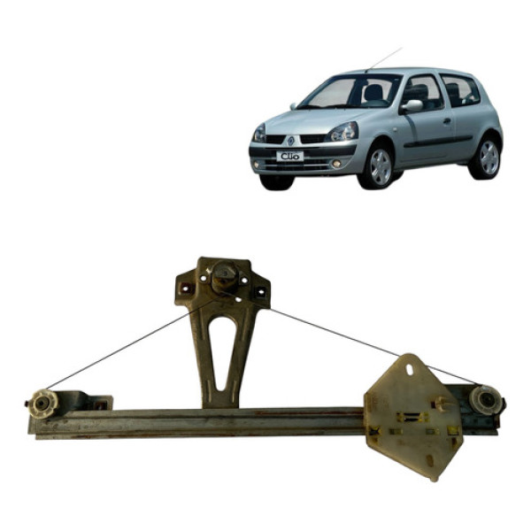 Máquina Vidro Manual T.d Renault Clio 02/12 Cx485