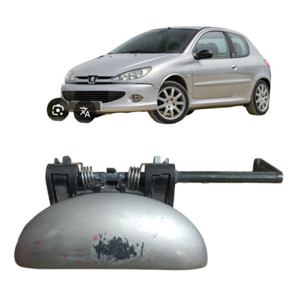 Maçaneta Externa Dianteira Esquerda Peugeot 206 1999 A 2010 0000 Dianteira