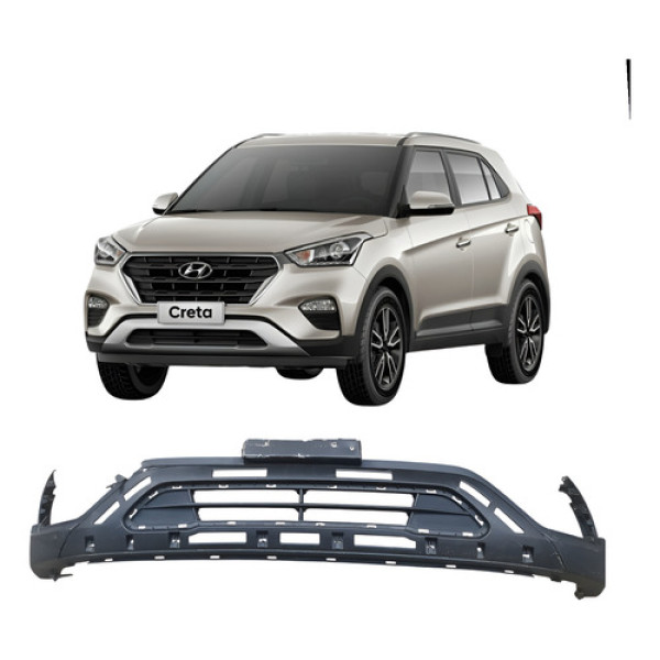 Parachoque Inferior Hyundai Creta 2016/19 P1 Preto