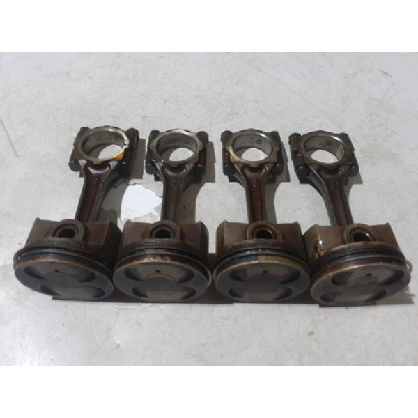 Jogo Pistão E Biela Original Chery Qq 1.1 16v 2011 A 2013