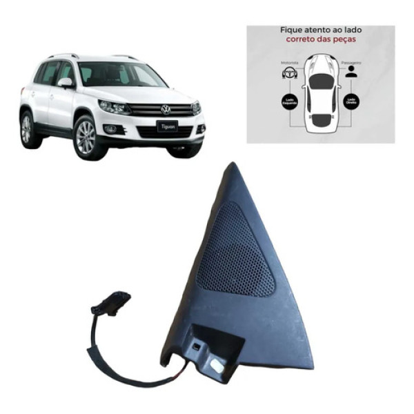Moldura Interna Retrovisor Esquerda Vw Tiguan 2014 A 2017