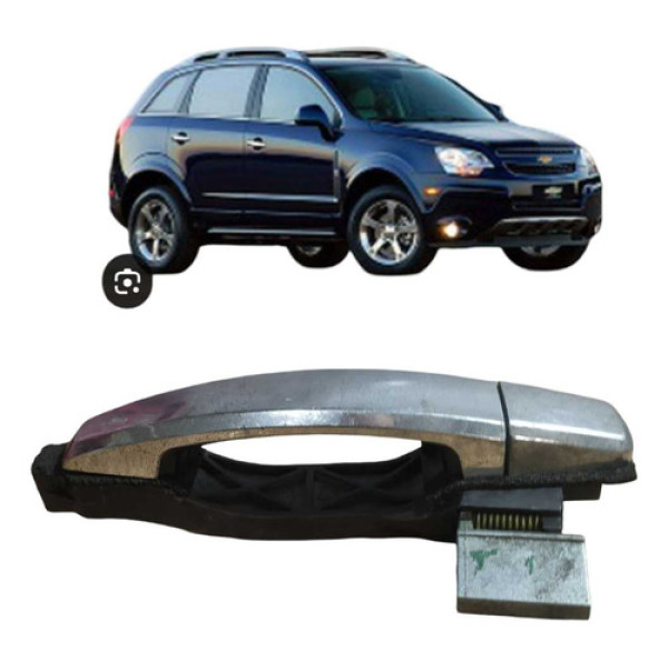 Macaneta Externa Traseira Direita Captiva 2008 2010 2012 Cromado Traseira