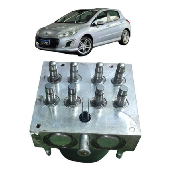 Parte Hidráulica Central Freio Abs Peugeot 308 2013 A 2014 Cinza