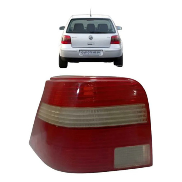 Lanterna Traseira Esquerda Vw Golf 2003 Esquerdo Vermelho