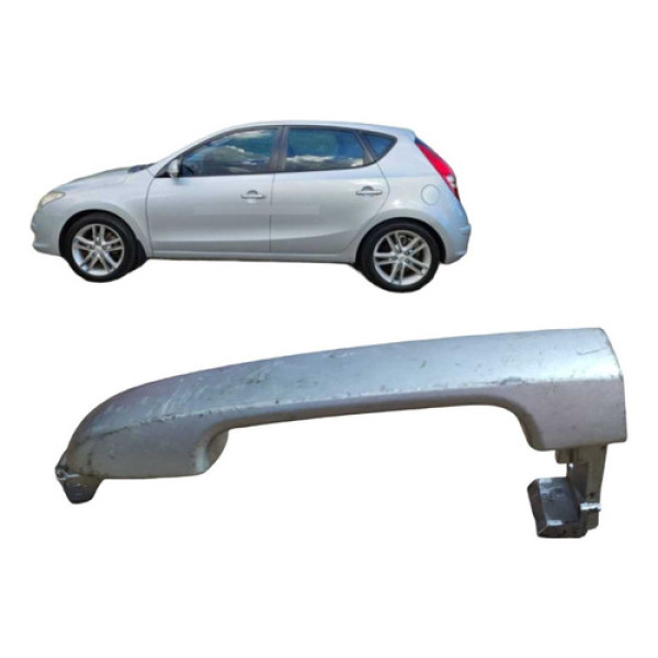 Maçaneta Externa Traseira Esquerda Hyundai I30 2009 2012 Cinza Traseira