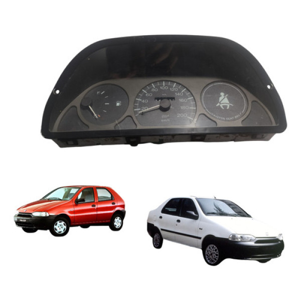 Painel Instrumentos Fiat Palio Siena 2000/2007 Cx487 Preto