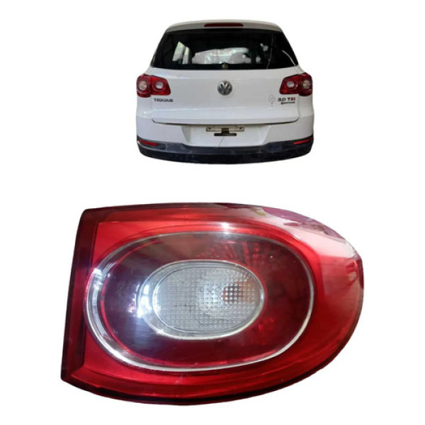 Lanterna Traseira Direita Tiguan 2.0 Fsi 2008 A 2011 Direito/passageiro Vermelho